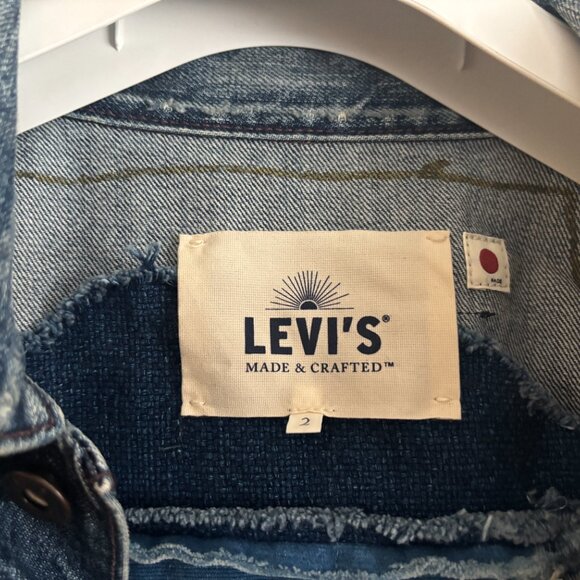 Levi's Made & Crafted Boro Patchwork Blue Denim Type IV Trucker Jacket - Medium - Picture 3 of 15